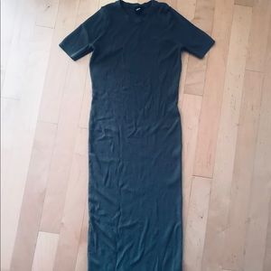 Asos Knit shirt sleeve dress - army green